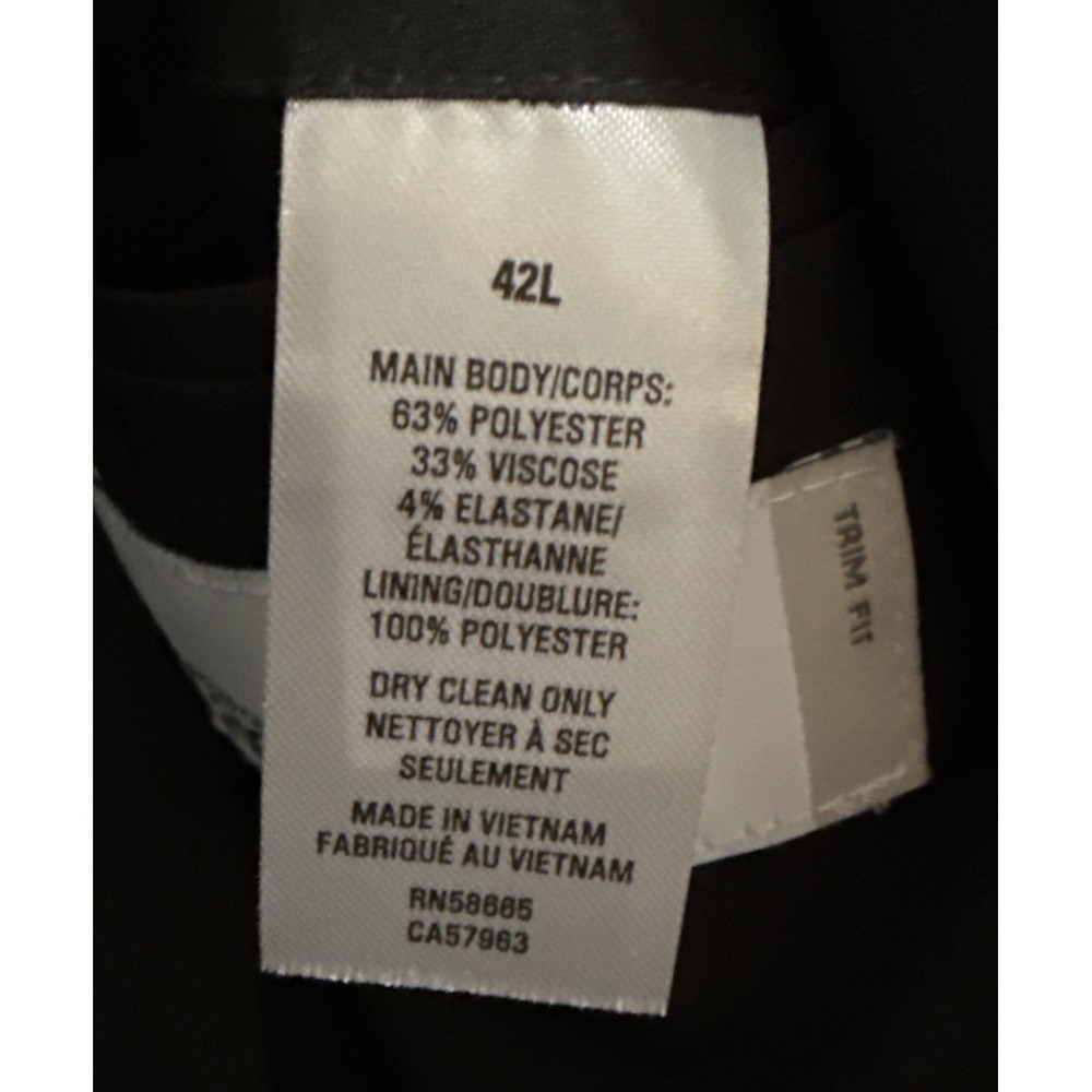 Mens 2 piece Nordstrom Trimfit Suit Size 42L Pants size 36x34L - Picture 8 of 16